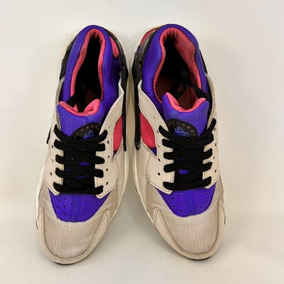 Nike Huarache Running Shoes Desert Sand Violet Size 6Y / Women’s Size 7.5 - Picture 7 of 9